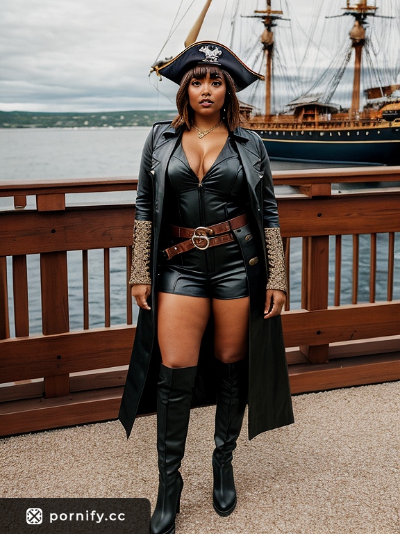 Ebony Pirate Beauty in Front View ⚓️🔥