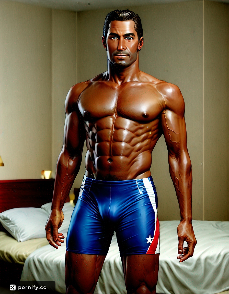 Tanned Ebony Anime Hunk Cumming 💦🔥