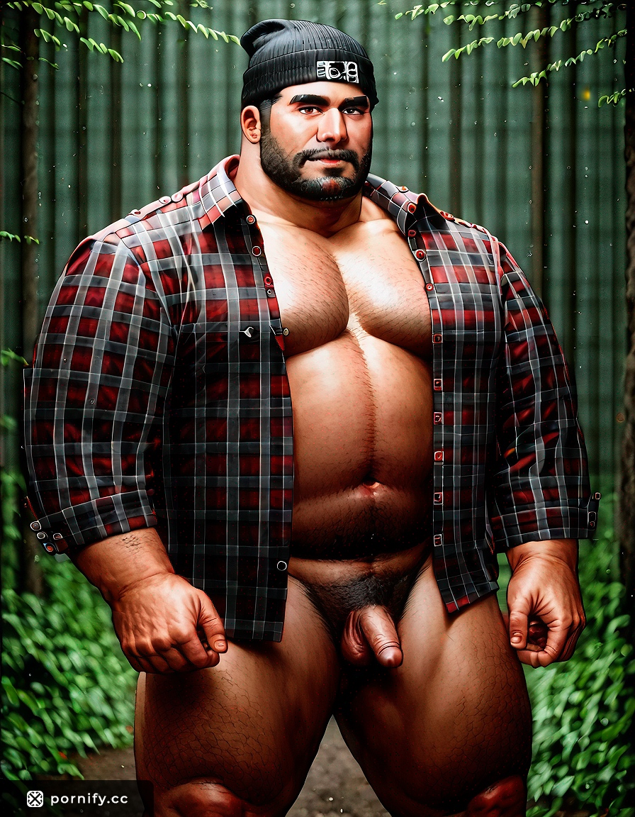 Chubby DILF Lumberjack - Anime Art 🔥🪓
