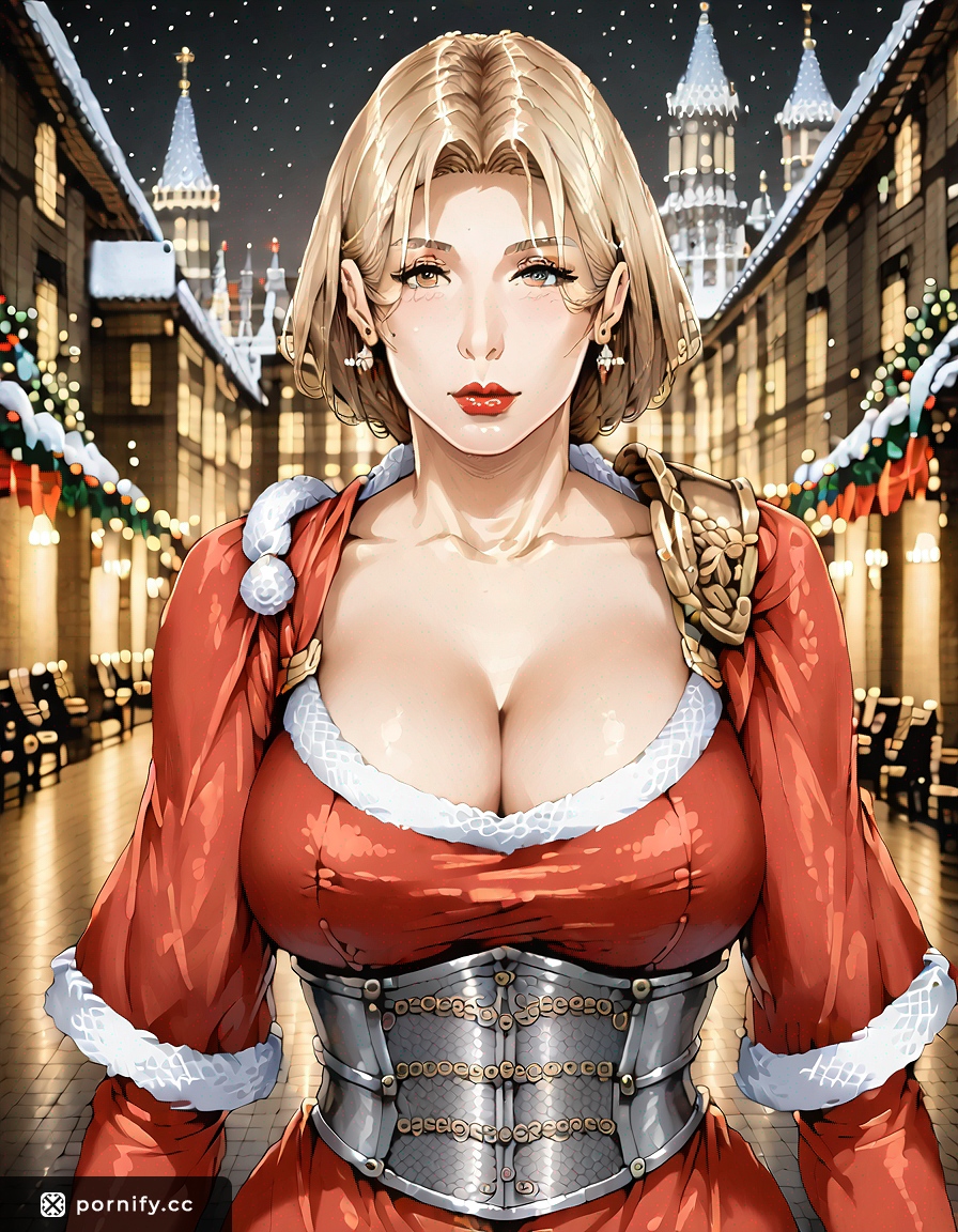 🎄 Playful Santa Babe Sleeping Outdoors - Back View