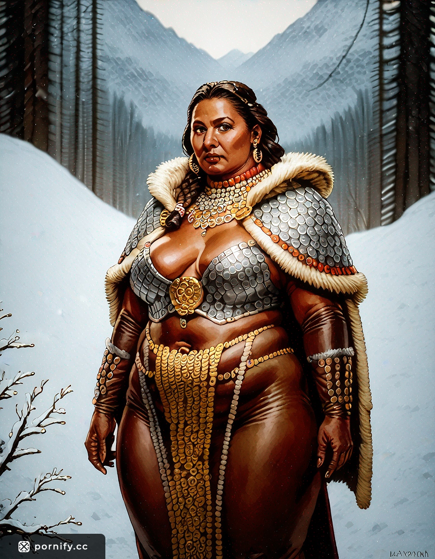 Viking Ebony MILF Back View 🛡️🔥
