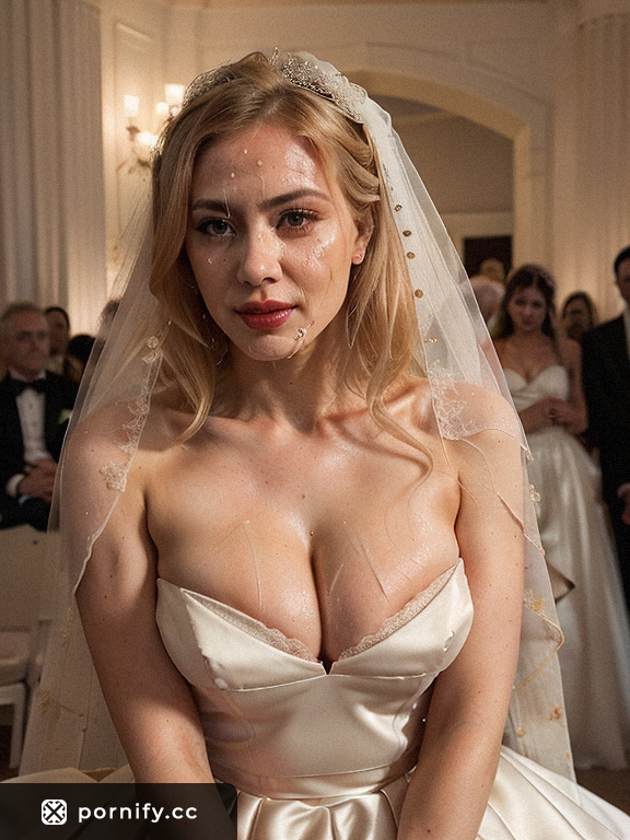Blonde Bride Cumshot - Bedroom Fantasy 💦👰