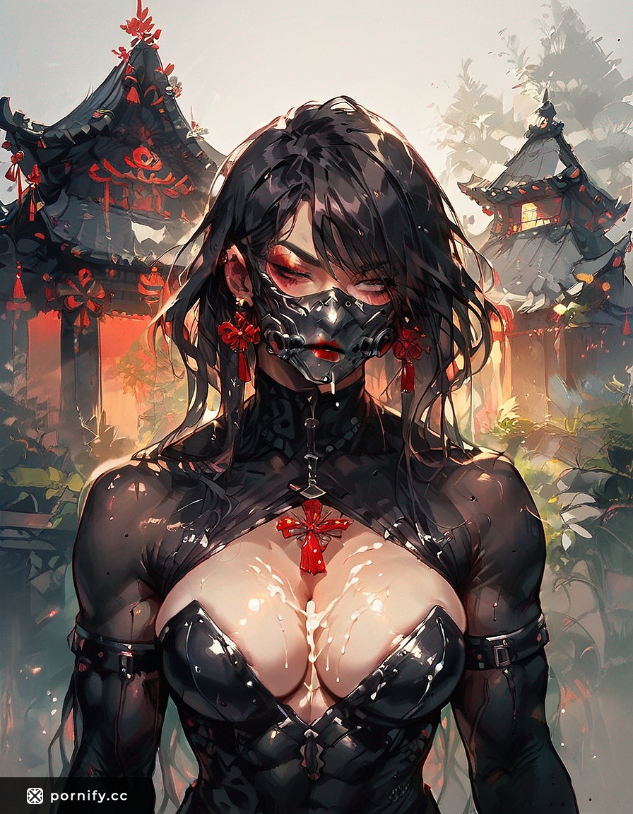 Ninja Cumshot Art - Muscular Hentai Back View 💦🎨