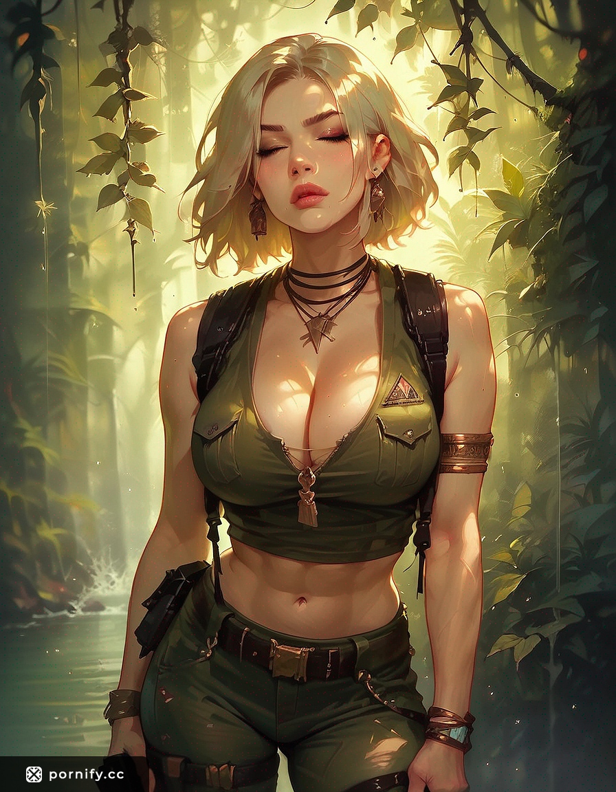 🔥 Fit Adventurer with Big Breasts - Front View