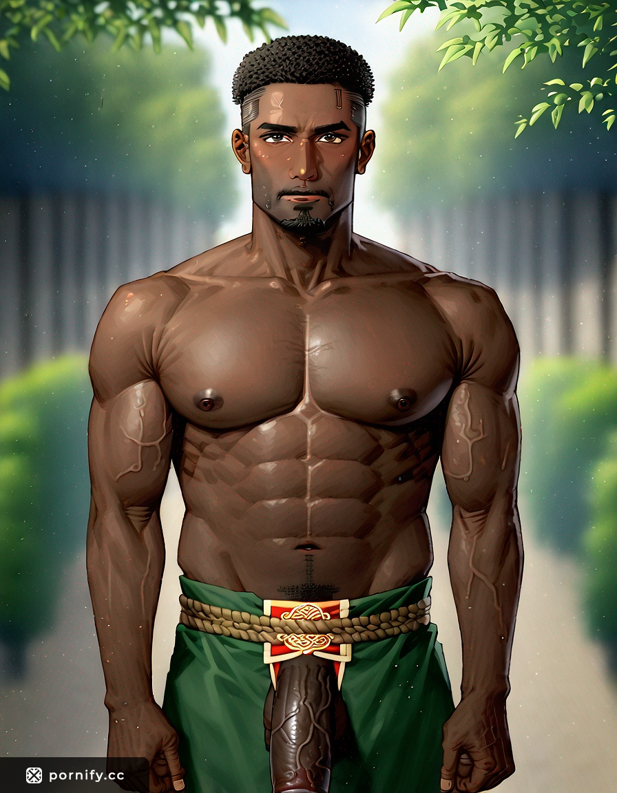 🔥 Anime Tribal Hunk Bending Over