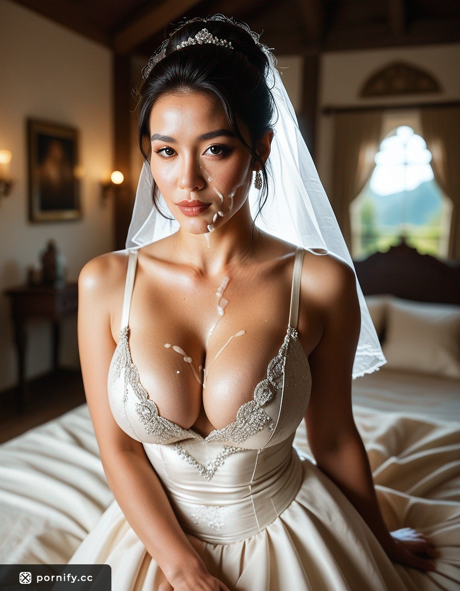 Asian MILF in Wedding Dress - Tanned & Curvy 💒🔥