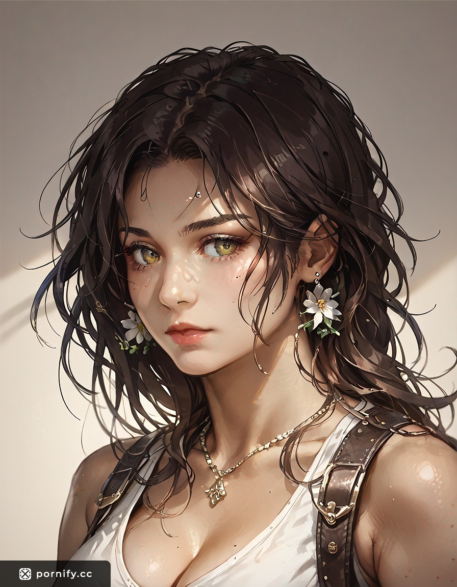 Hispanic Cowgirl AI Anime Art - Big Breasts Painting 🌟🤠
