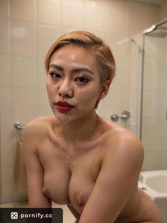 Asian Blonde Teen Big Boobs Cumshot 💦🔥