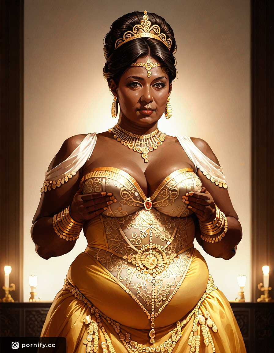 Chubby Ebony Princess Dress Shirtlift 👗🔥