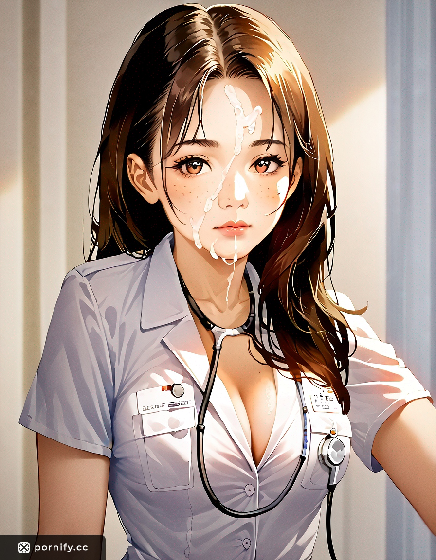 Playful Nurse Cumshot - Sexy Back View 🏥💦