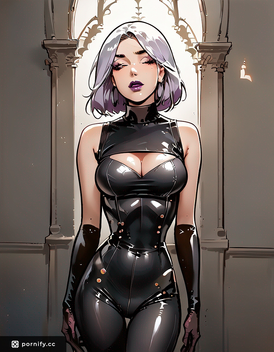 Latex Outfit Shirt Lift Back View 🔥💋
