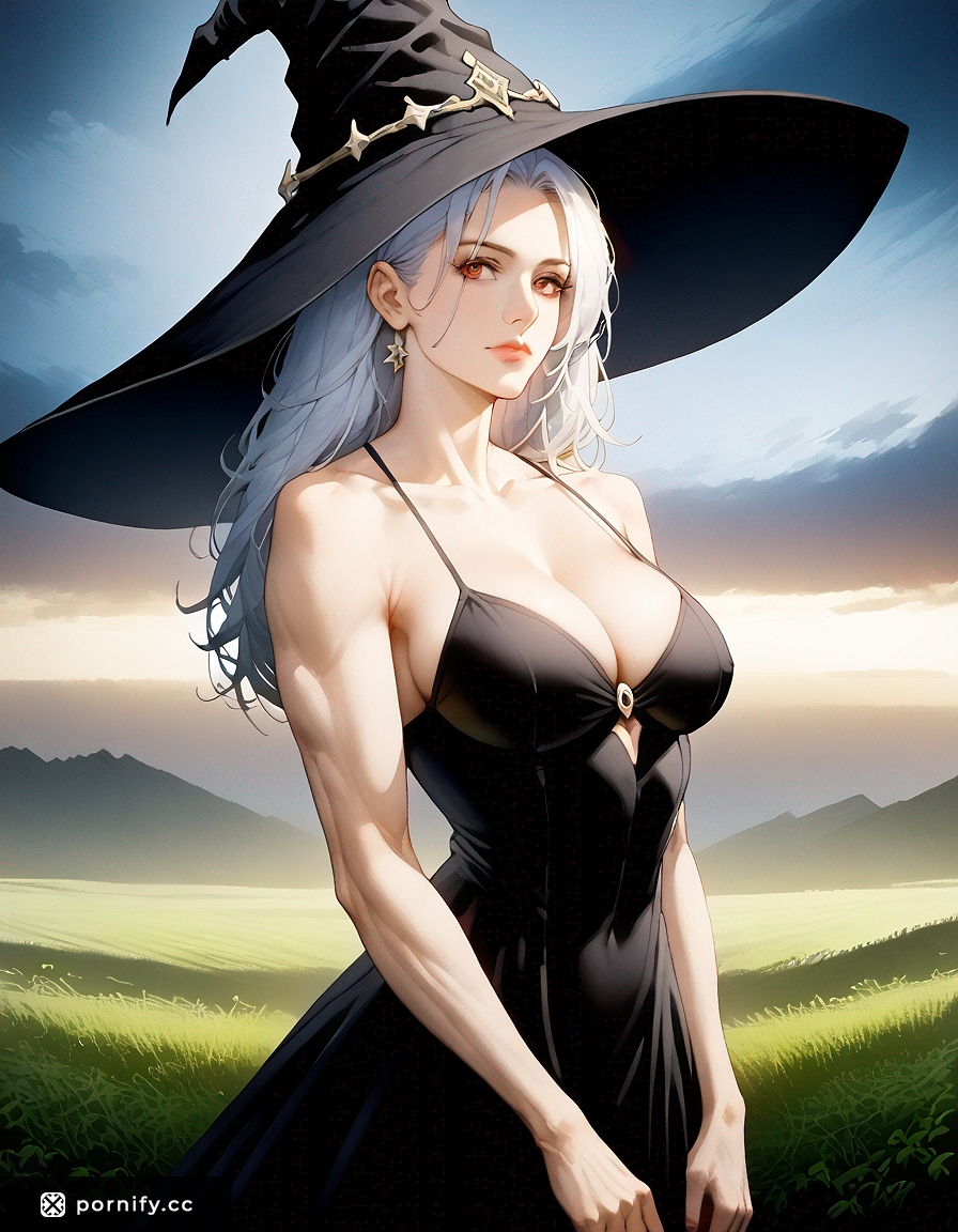 🔥🧙‍♀️ Muscular Witch Back View - AI Anime