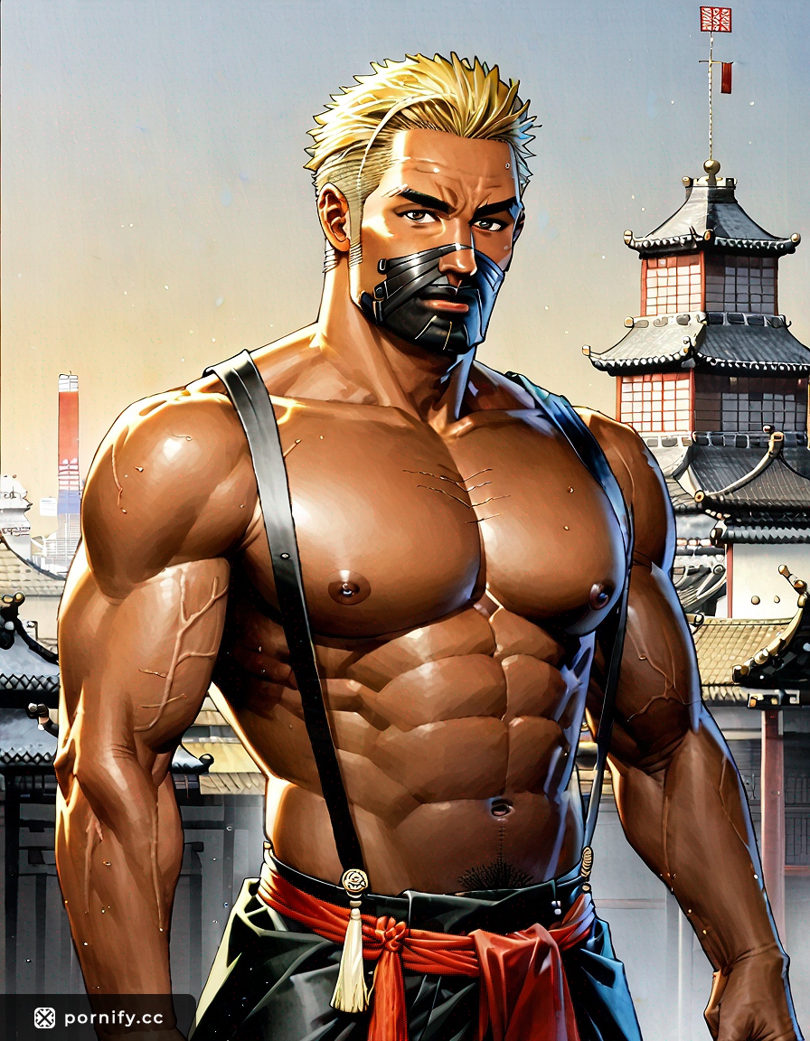 Military Man Anime Blowjob - Playful Tanned Soldier 💙💂‍♂️