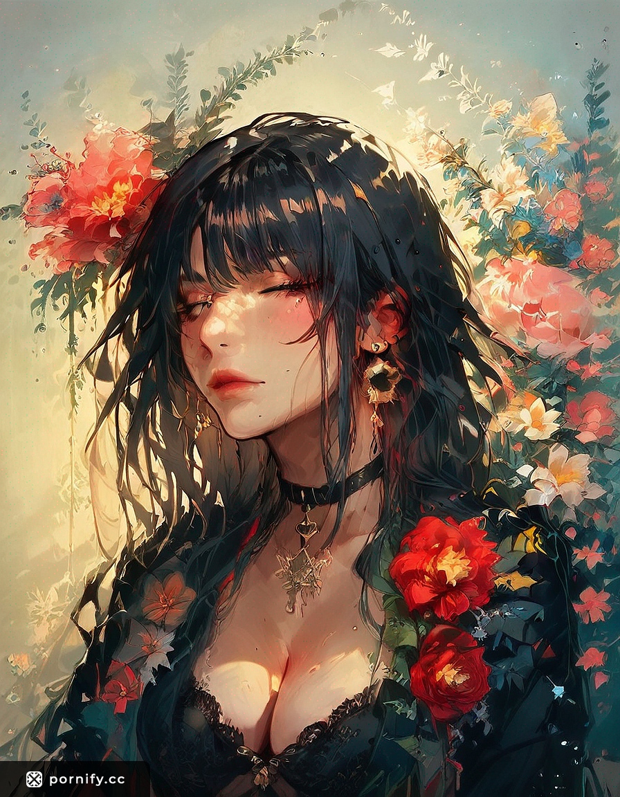 Hentai Girl in Oversized Shirt - Artistic Painting 🎨👚