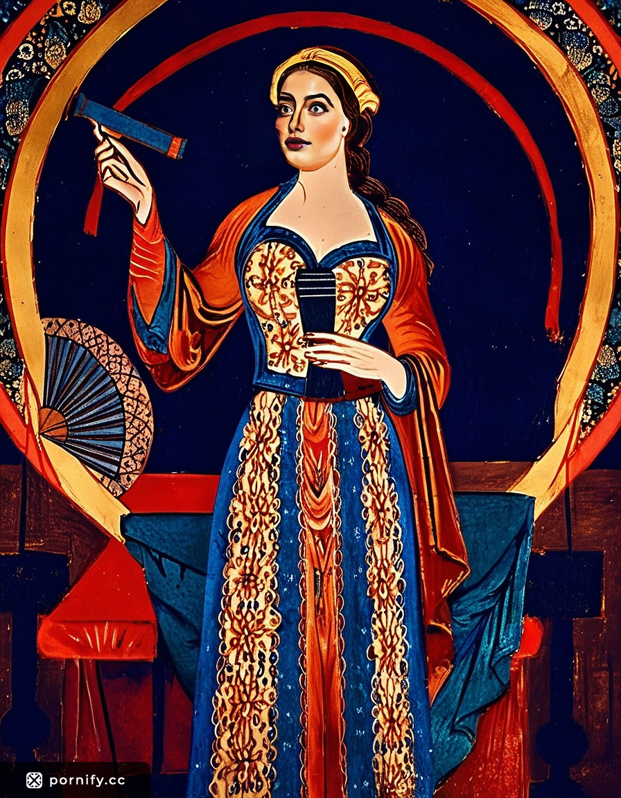 Carnival Beauty Back View - Voluptuous Medieval Art 🎭🔥
