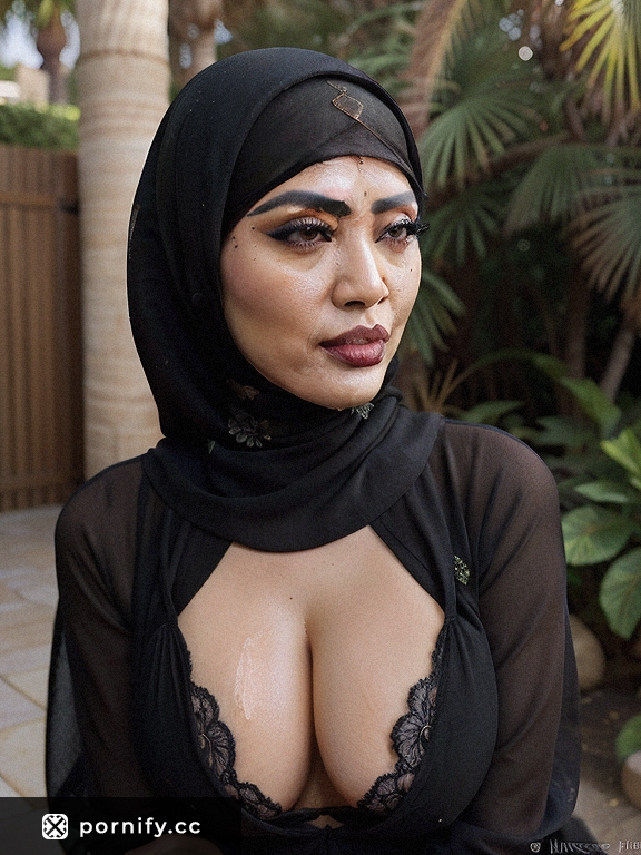 Hijab Asian Babe Cumshot - Realistic Photo 🌶️👙