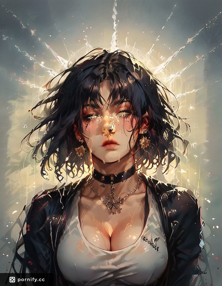 Hentai Jersey Girl - Tear-Drop Breasts Front View 🔥🎨