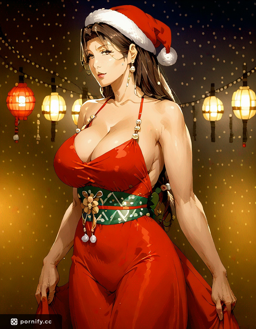 Asian MILF Tribal Christmas Anime - Sexy Back View 🎄🔥
