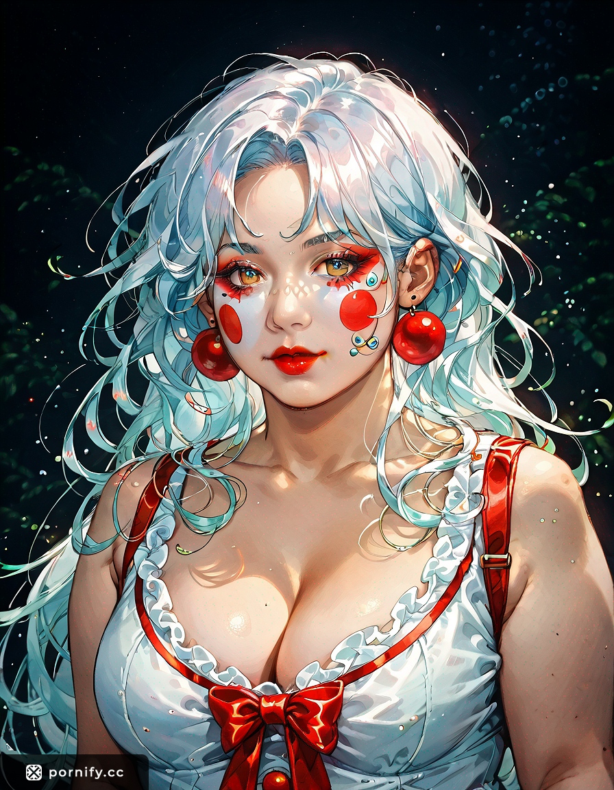Chubby Anime Clown Girl Art 🎨🤡