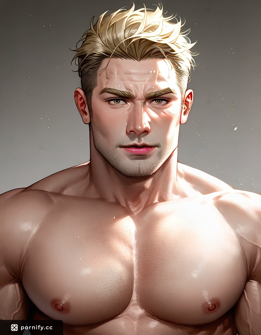 💪🏼 Playful Anime Guy - Huge Cock Workout Pose 🏋️‍♂️