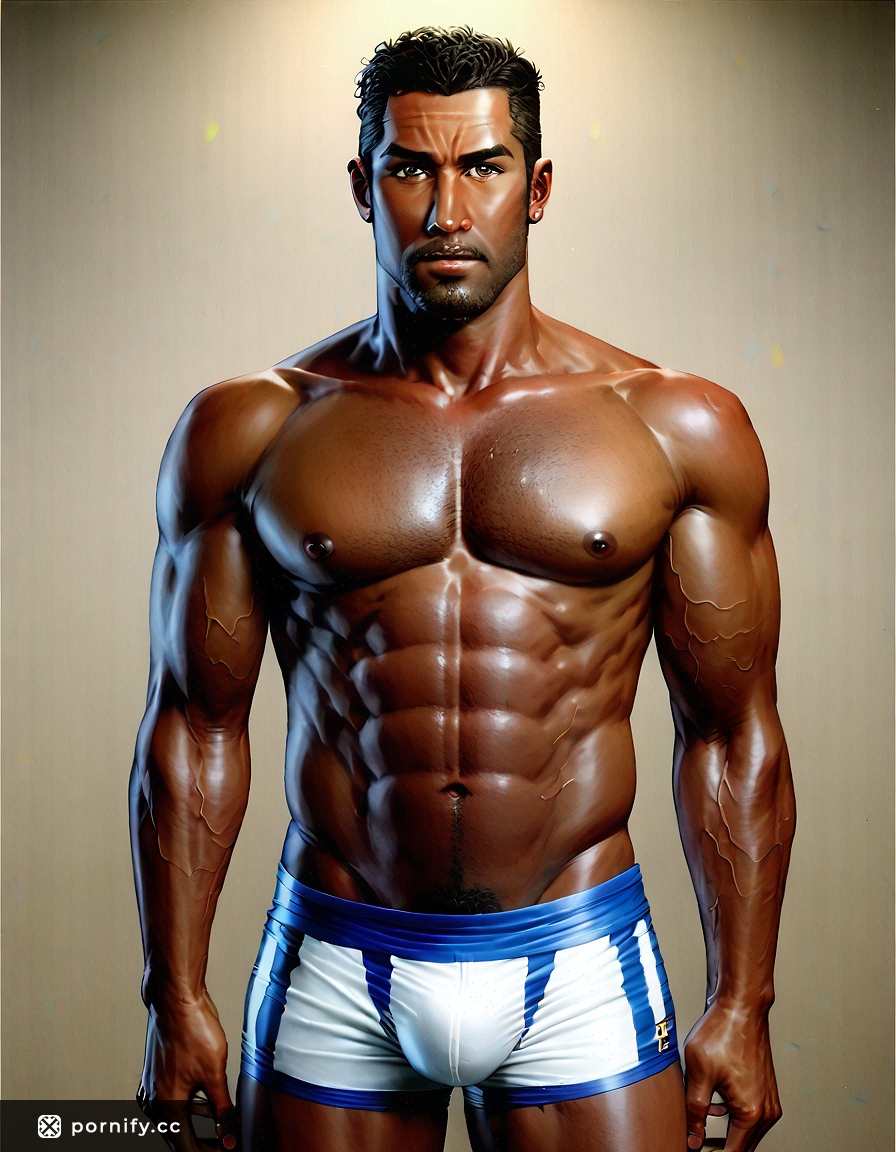 Fit Ebony Male in Bedroom - Big Cock Boxer Briefs 🏋️‍♂️🔥