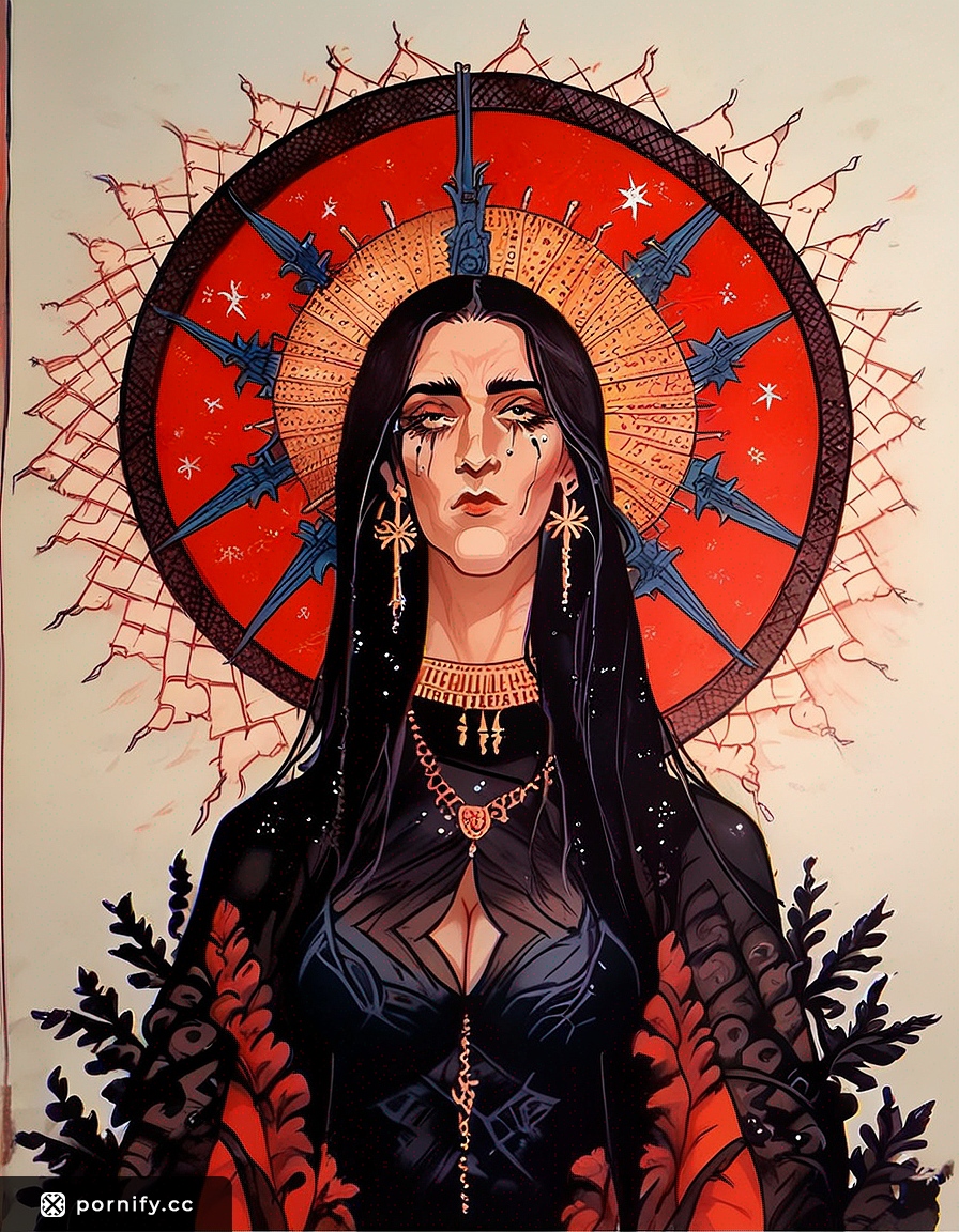 Pop Star Ebony Hentai Model - Medieval Art Style 🌟🎨
