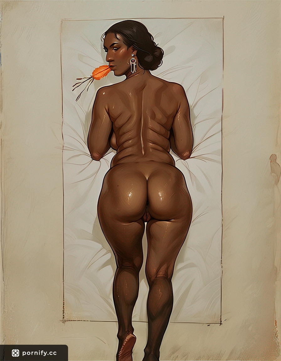 Ebony MILF Poolside Food Tease - Sexy Back View 🍑🌊🔥