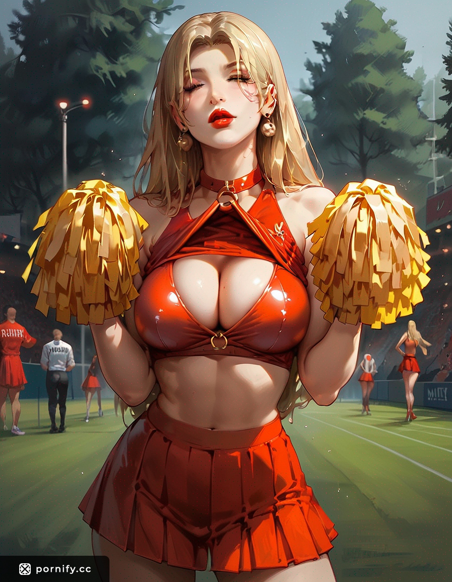 🔥 Cheerleader Spread Legs - Angry Park Pose