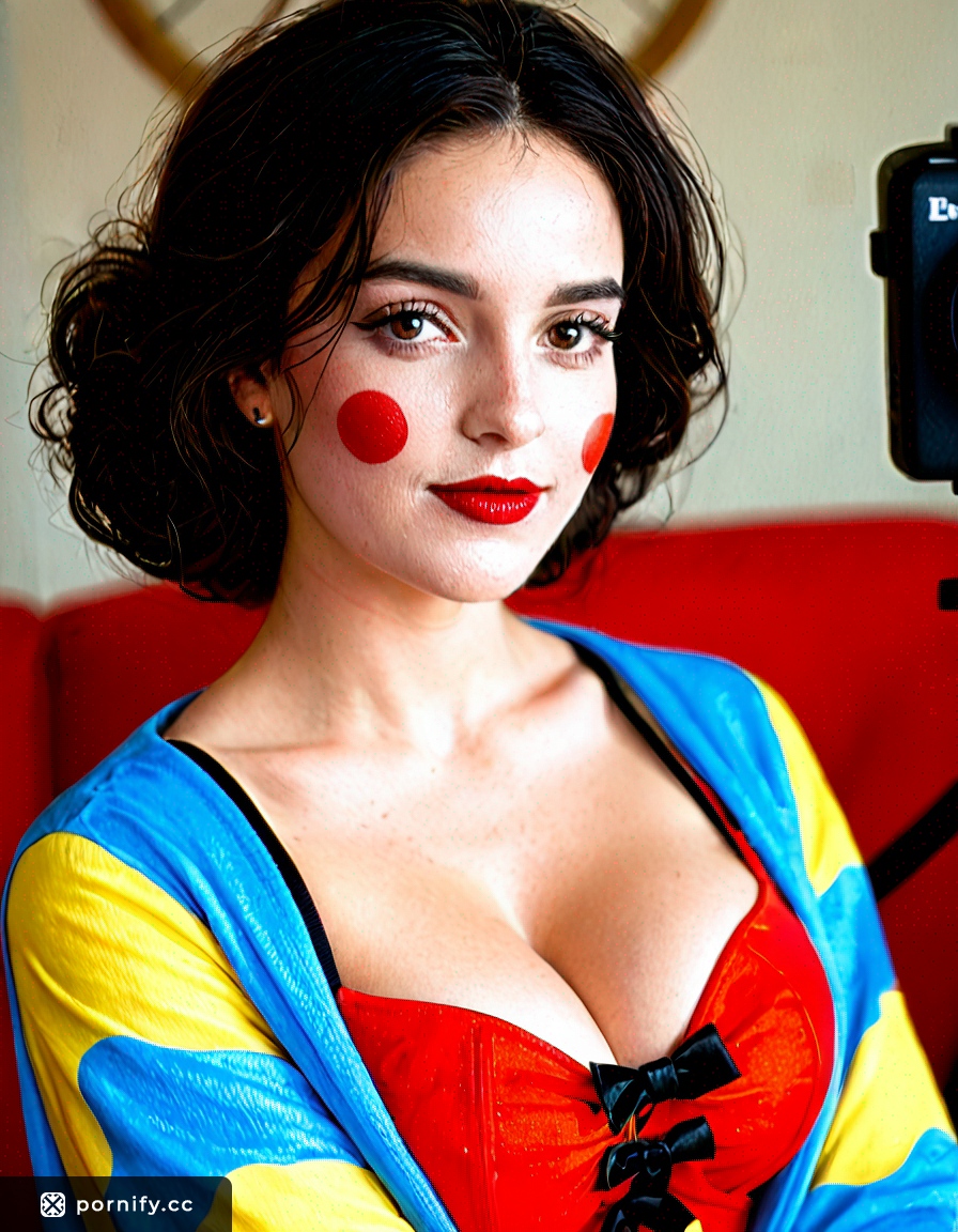 Clown Girl with Big Breasts 🤡🔥
