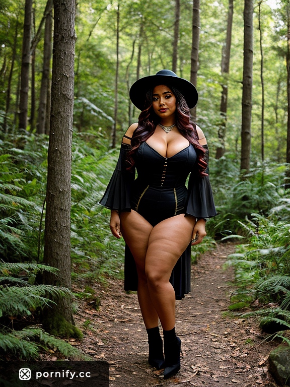 🔥 Curvy Hispanic Witch - Medieval Art Style