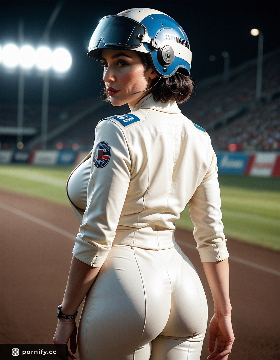 Chubby MILF Race Driver Back View - Hyperrealistic 3D Animation 🏎️🔥