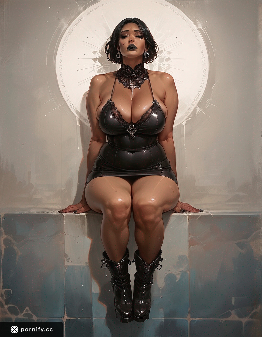 Goth Ebony MILF Poolside Shirtlift 🖤🌊