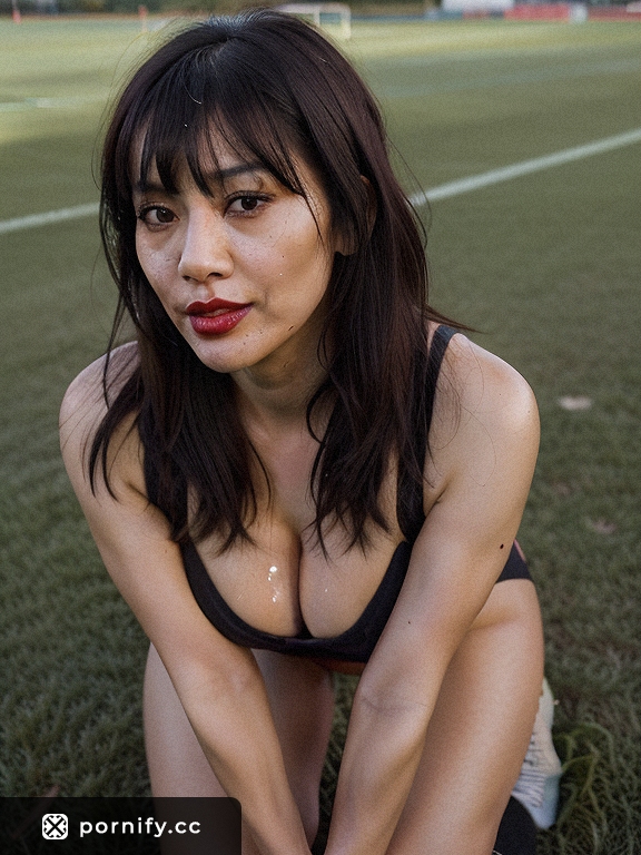 Curvy Asian MILF Soccer Outfit 🌶️💋