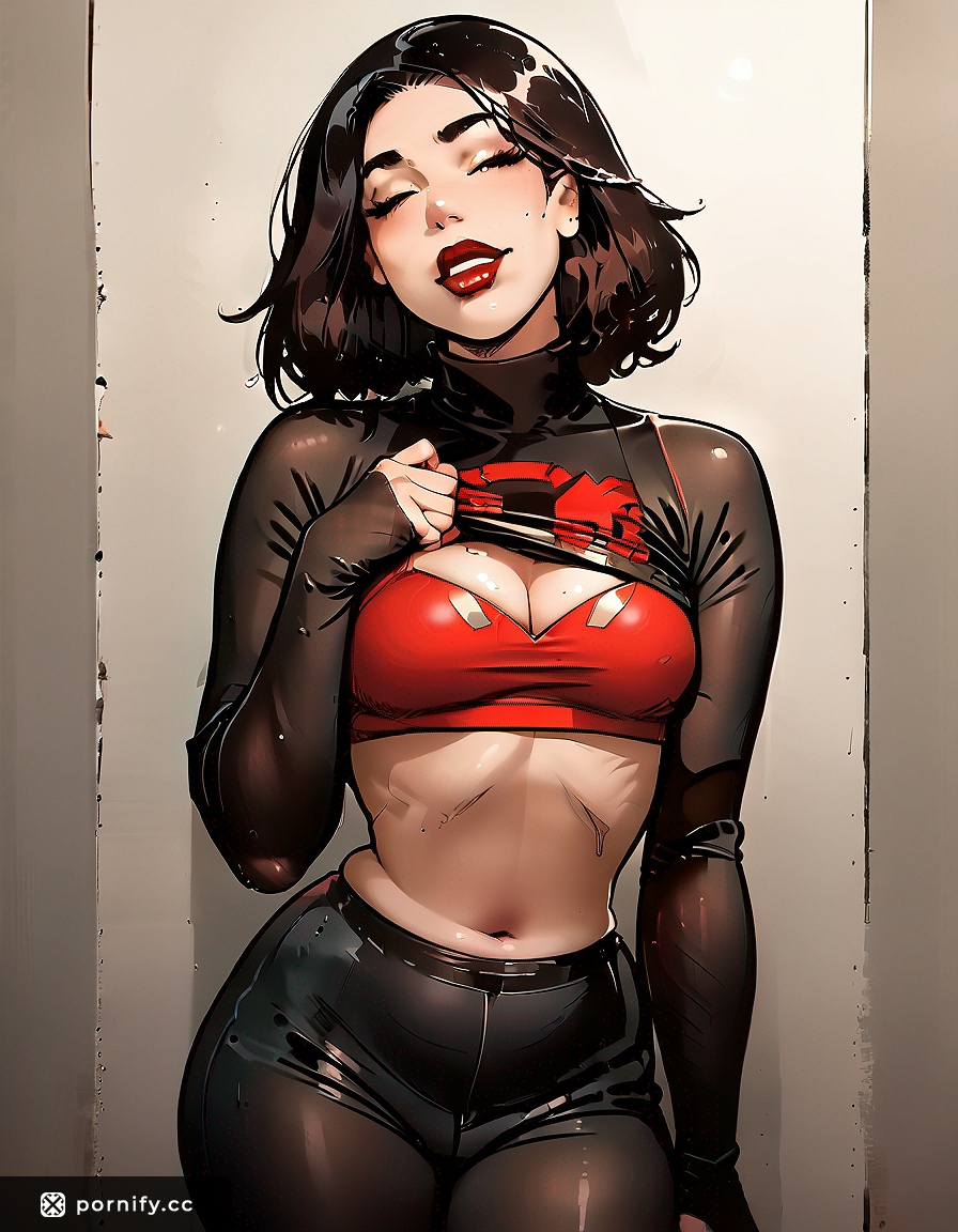 Chubby Brunette Superhero Shirtlift 🔥🦸‍♀️