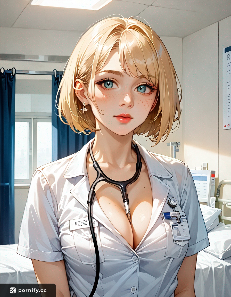Anime Nurse Blonde Shirtlift 🔥🩺