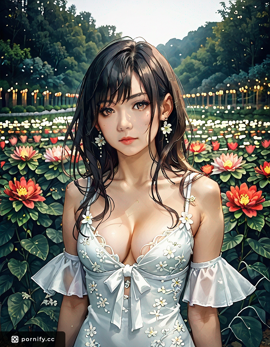 Anime Asian Beauty in Summer Dress 🌸👗✨