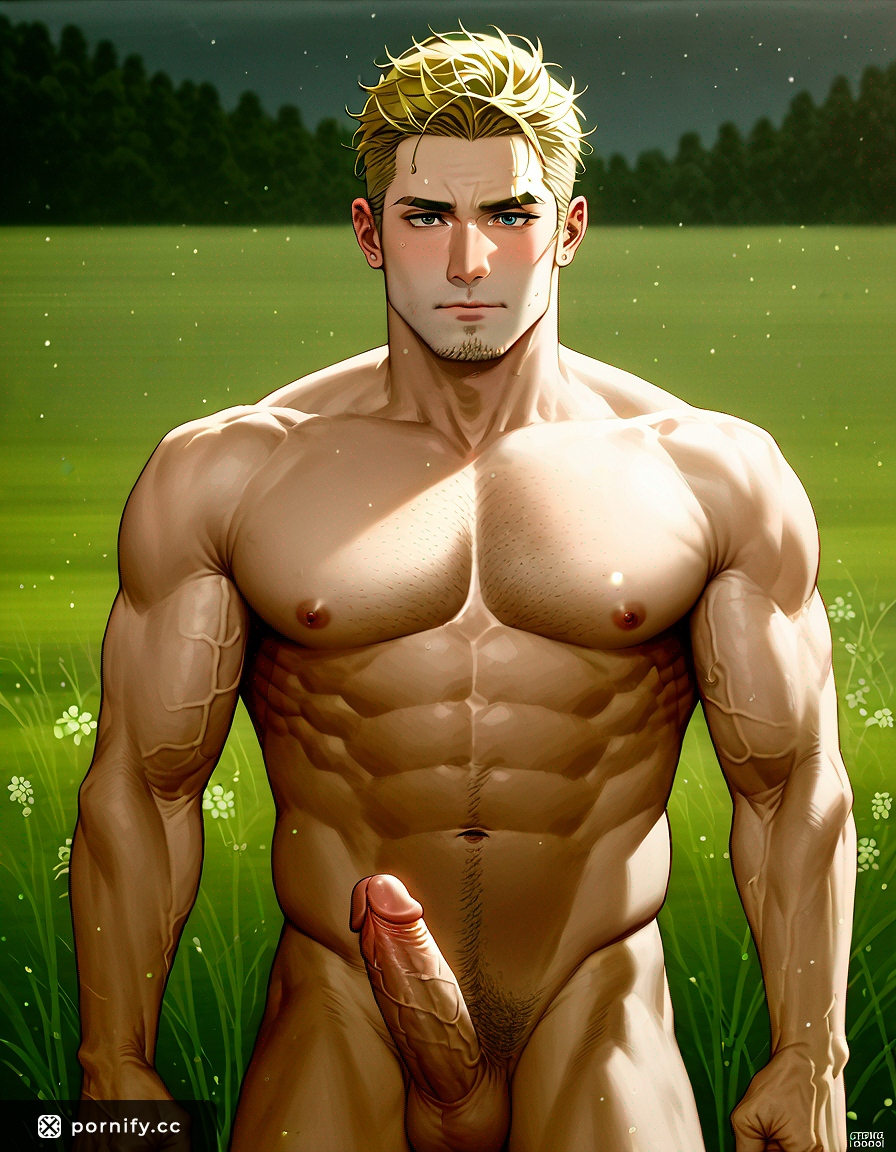 Fit Blonde Anime Guy - Nude Bedroom Scene 😈🛏️
